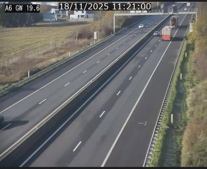 <h2>Traffic live webcam Luxembourg - Steinfort - A6 - BK 19.6 - direction Belgique</h2>