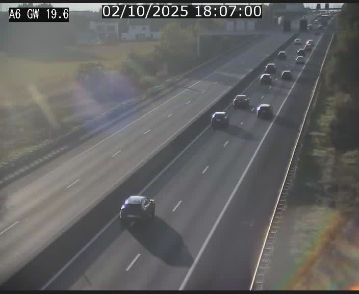 Traffic live webcam Luxembourg - Steinfort - A6 - BK 19.6 - direction Belgique