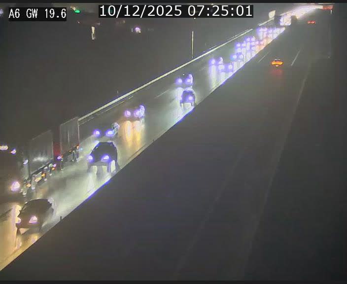 <h2>Traffic live webcam Luxembourg - Steinfort - A6 - BK 19.6 - direction Belgique</h2>