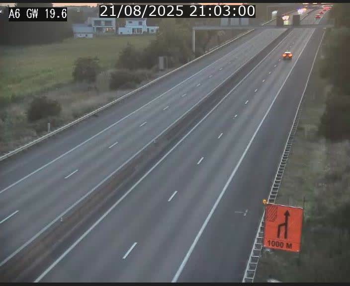 <h2>Traffic live webcam Luxembourg - Steinfort - A6 - BK 19.6 - direction Belgique</h2>