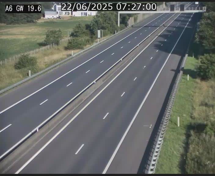 <h2>Traffic live webcam Luxembourg - Steinfort - A6 - BK 19.6 - direction Belgique</h2>