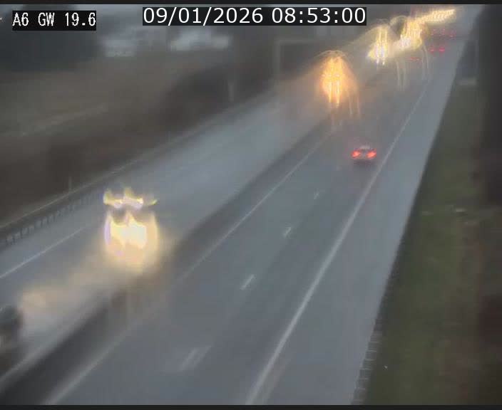 <h2>Traffic live webcam Luxembourg - Steinfort - A6 - BK 19.6 - direction Belgique</h2>