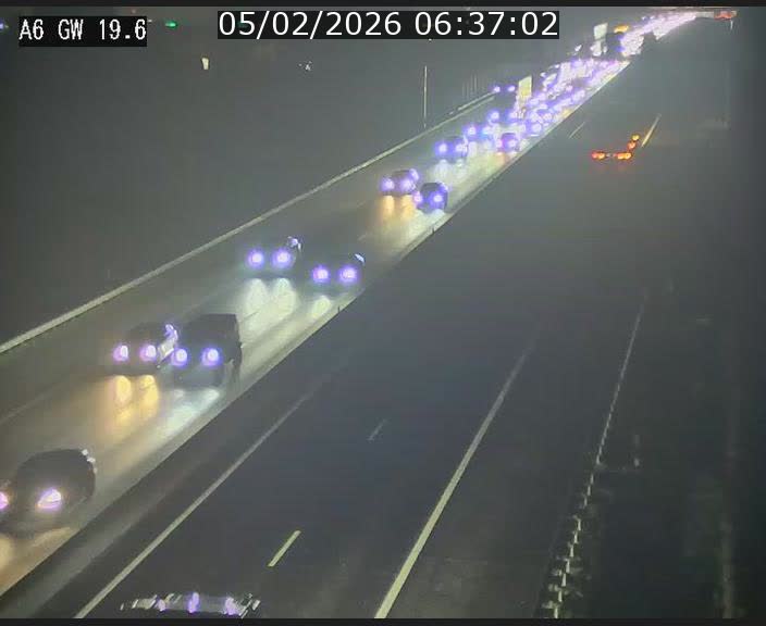 <h2>Traffic live webcam Luxembourg - Steinfort - A6 - BK 19.6 - direction Belgique</h2>