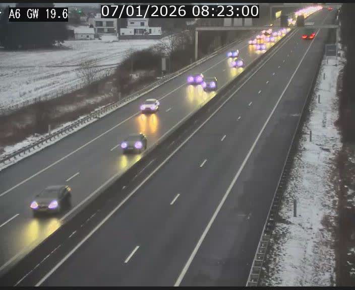 <h2>Traffic live webcam Luxembourg - Steinfort - A6 - BK 19.6 - direction Belgique</h2>