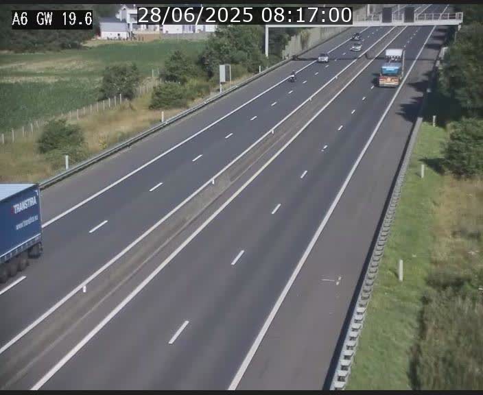 <h2>Traffic live webcam Luxembourg - Steinfort - A6 - BK 19.6 - direction Belgique</h2>