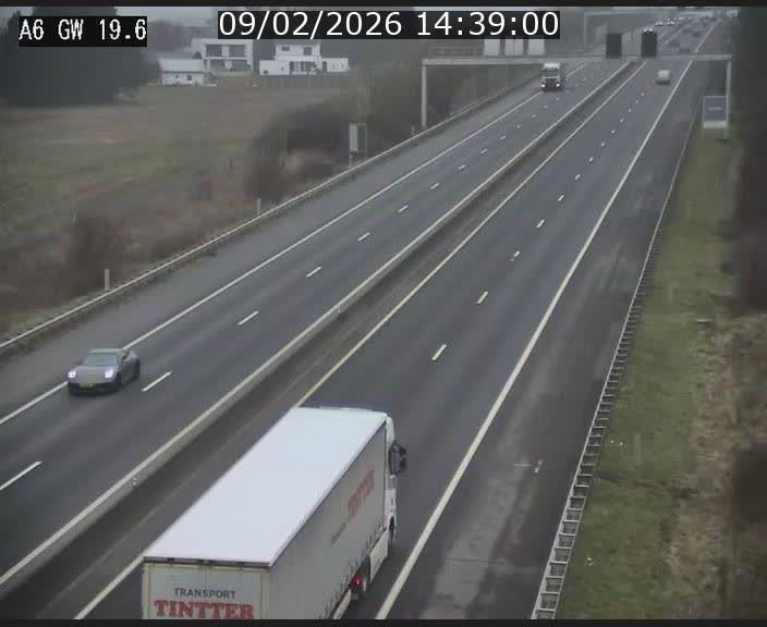 <h2>Traffic live webcam Luxembourg - Steinfort - A6 - BK 19.6 - direction Belgique</h2>