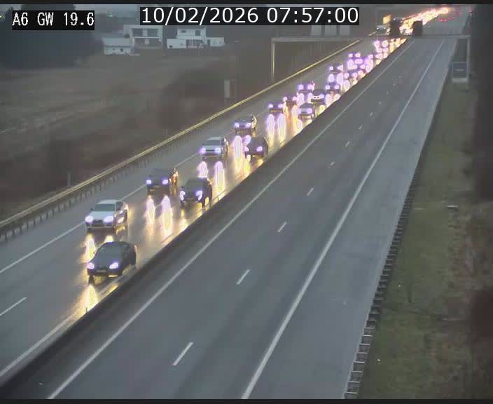 <h2>Traffic live webcam Luxembourg - Steinfort - A6 - BK 19.6 - direction Belgique</h2>