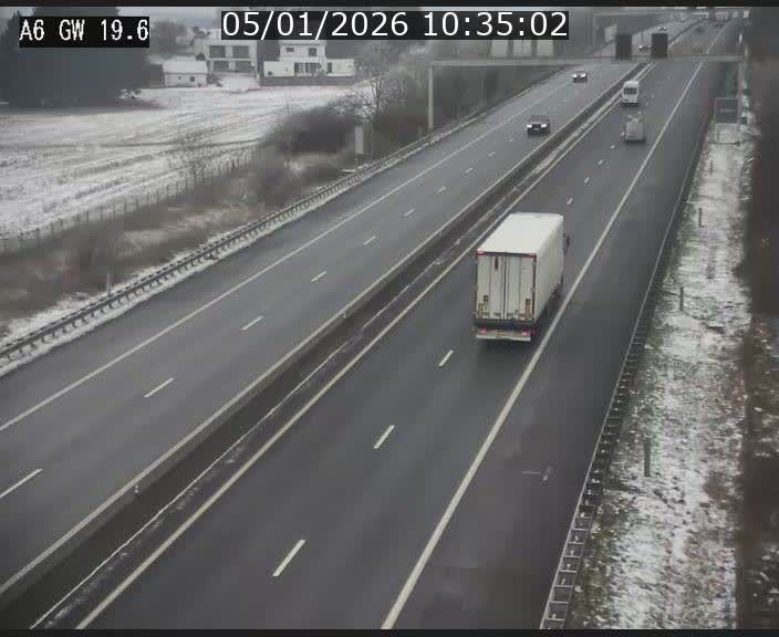 <h2>Traffic live webcam Luxembourg - Steinfort - A6 - BK 19.6 - direction Belgique</h2>