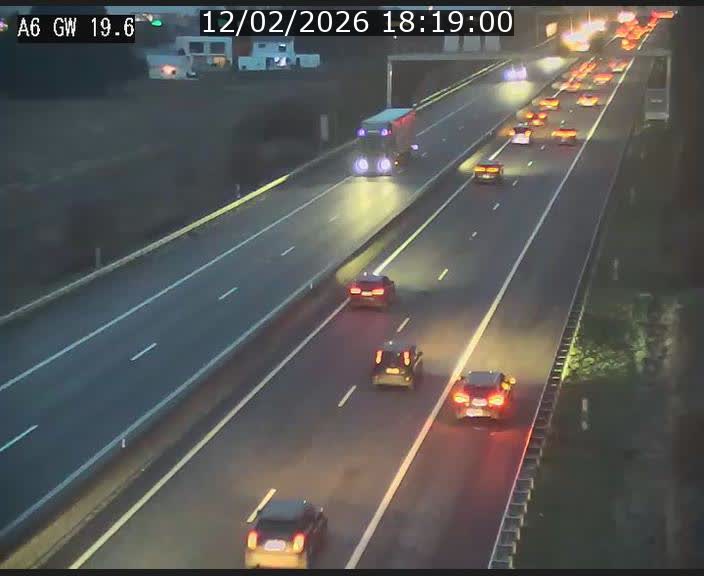 <h2>Traffic live webcam Luxembourg - Steinfort - A6 - BK 19.6 - direction Belgique</h2>