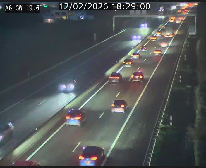 <h2>Traffic live webcam Luxembourg - Steinfort - A6 - BK 19.6 - direction Belgique</h2>