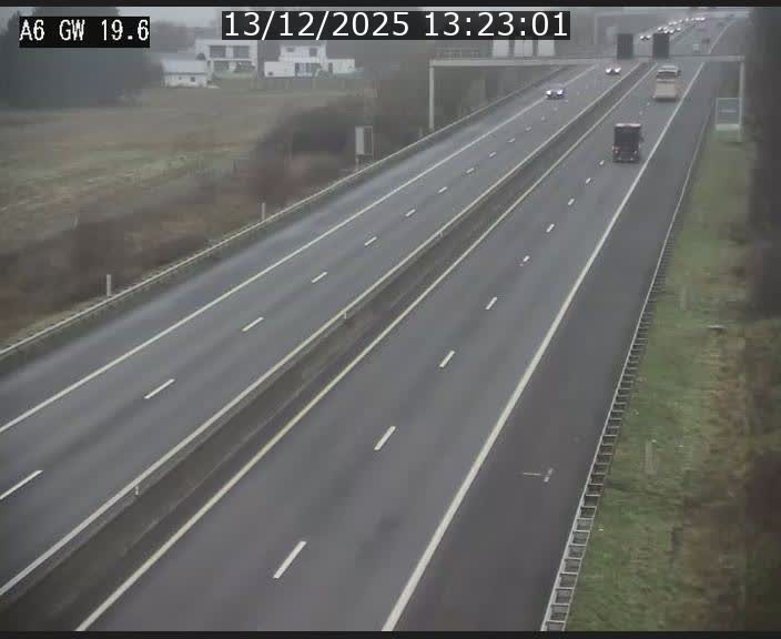 <h2>Traffic live webcam Luxembourg - Steinfort - A6 - BK 19.6 - direction Belgique</h2>