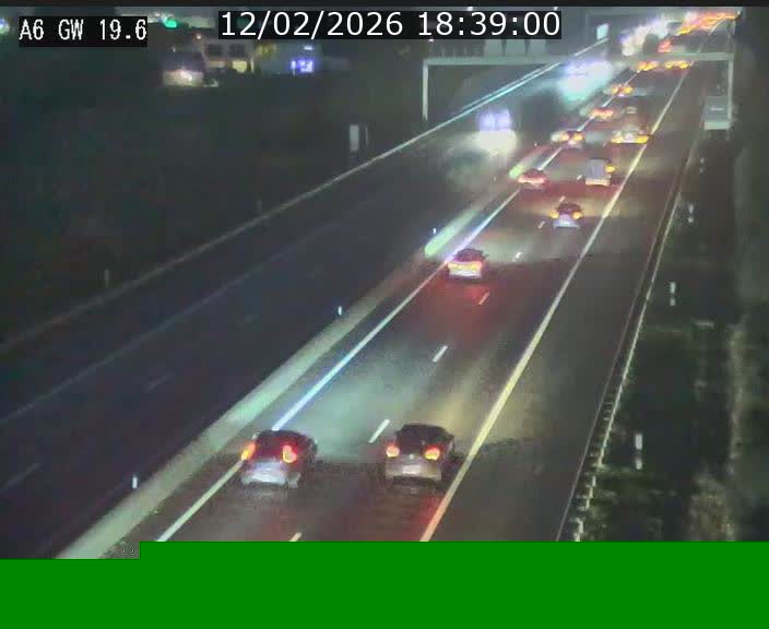 <h2>Traffic live webcam Luxembourg - Steinfort - A6 - BK 19.6 - direction Belgique</h2>
