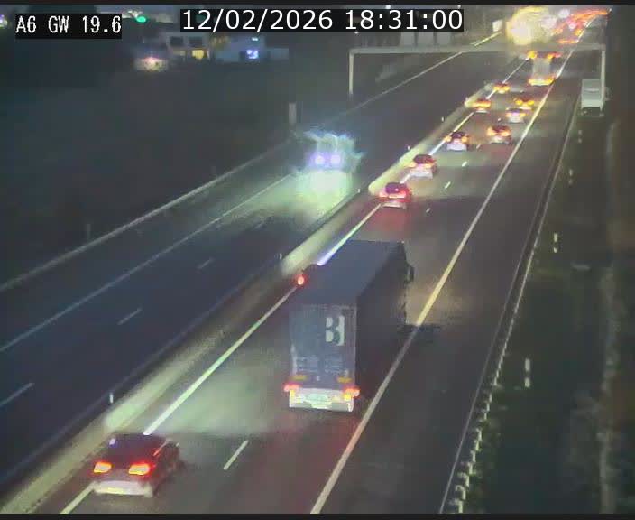 <h2>Traffic live webcam Luxembourg - Steinfort - A6 - BK 19.6 - direction Belgique</h2>