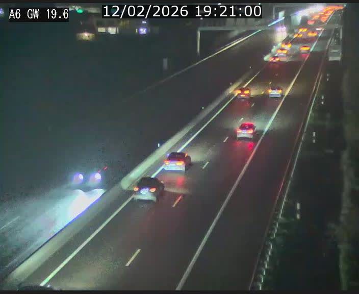<h2>Traffic live webcam Luxembourg - Steinfort - A6 - BK 19.6 - direction Belgique</h2>