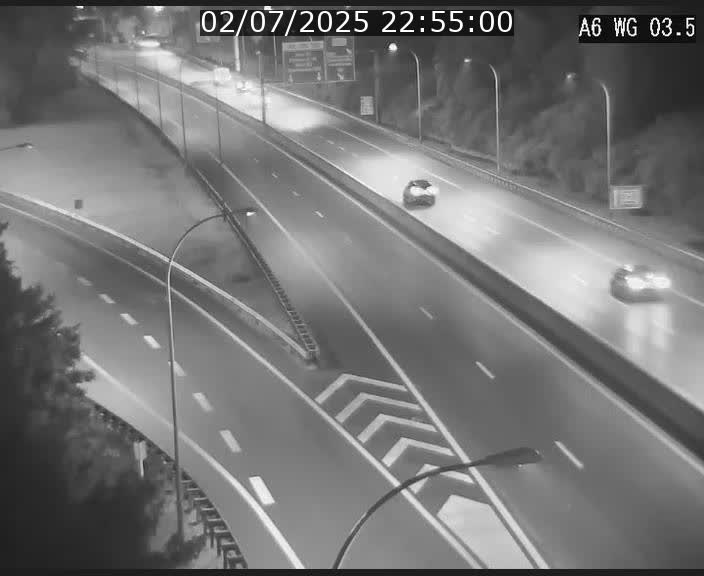 Traffic live webcam Luxembourg - Croix de Cessange - A6 - BK 3.5 - direction France/Allemagne