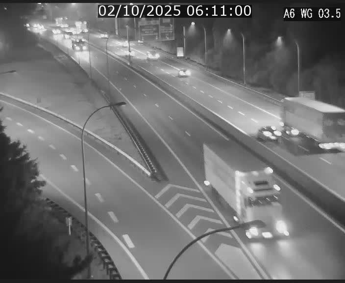 <h2>Traffic live webcam Luxembourg - Croix de Cessange - A6 - BK 3.5 - direction France/Allemagne</h2>