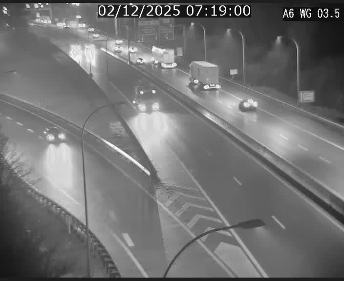 <h2>Traffic live webcam Luxembourg - Croix de Cessange - A6 - BK 3.5 - direction France/Allemagne</h2>