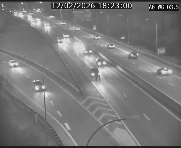 <h2>Traffic live webcam Luxembourg - Croix de Cessange - A6 - BK 3.5 - direction France/Allemagne</h2>