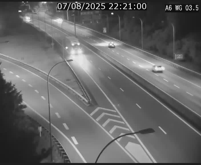 Traffic live webcam Luxembourg - Croix de Cessange - A6 - BK 3.5 - direction France/Allemagne