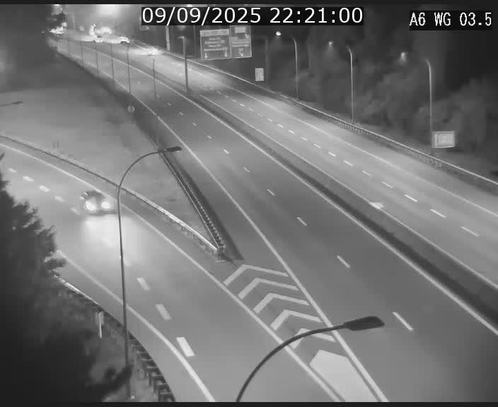 <h2>Traffic live webcam Luxembourg - Croix de Cessange - A6 - BK 3.5 - direction France/Allemagne</h2>