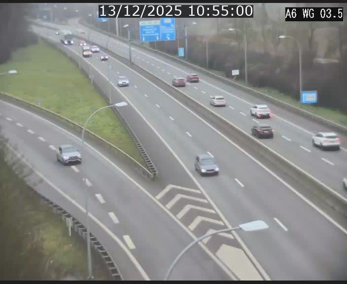 <h2>Traffic live webcam Luxembourg - Croix de Cessange - A6 - BK 3.5 - direction France/Allemagne</h2>