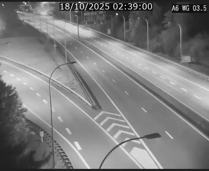 Traffic live webcam Luxembourg - Croix de Cessange - A6 - BK 3.5 - direction France/Allemagne