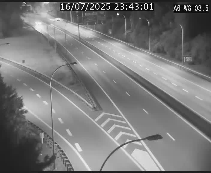 Traffic live webcam Luxembourg - Croix de Cessange - A6 - BK 3.5 - direction France/Allemagne