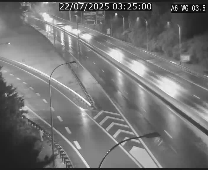Traffic live webcam Luxembourg - Croix de Cessange - A6 - BK 3.5 - direction France/Allemagne