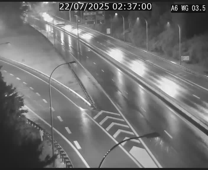 Traffic live webcam Luxembourg - Croix de Cessange - A6 - BK 3.5 - direction France/Allemagne