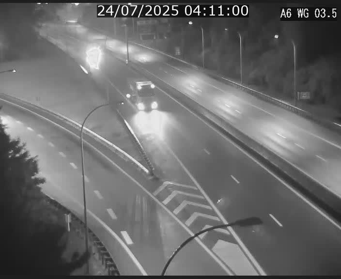 Traffic live webcam Luxembourg - Croix de Cessange - A6 - BK 3.5 - direction France/Allemagne