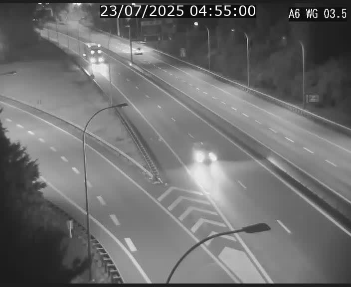 Traffic live webcam Luxembourg - Croix de Cessange - A6 - BK 3.5 - direction France/Allemagne