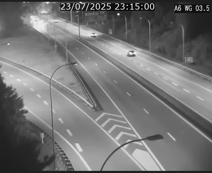 Traffic live webcam Luxembourg - Croix de Cessange - A6 - BK 3.5 - direction France/Allemagne