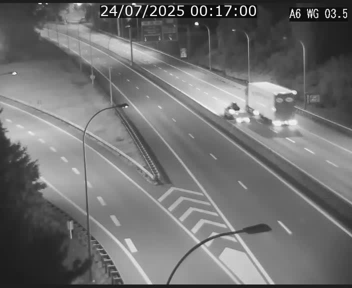 Traffic live webcam Luxembourg - Croix de Cessange - A6 - BK 3.5 - direction France/Allemagne