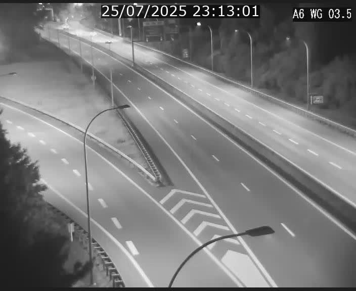Traffic live webcam Luxembourg - Croix de Cessange - A6 - BK 3.5 - direction France/Allemagne