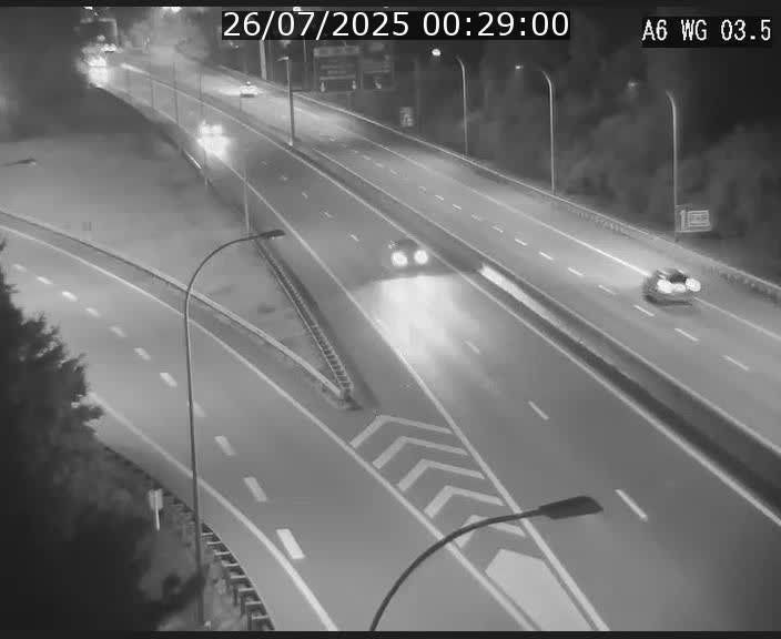 Traffic live webcam Luxembourg - Croix de Cessange - A6 - BK 3.5 - direction France/Allemagne