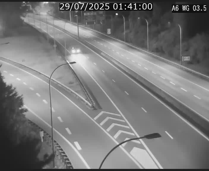 Traffic live webcam Luxembourg - Croix de Cessange - A6 - BK 3.5 - direction France/Allemagne
