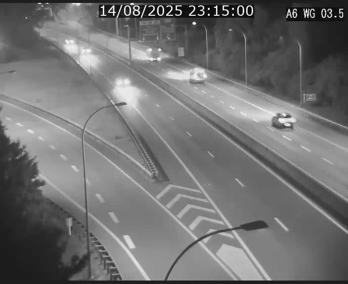 Traffic live webcam Luxembourg - Croix de Cessange - A6 - BK 3.5 - direction France/Allemagne