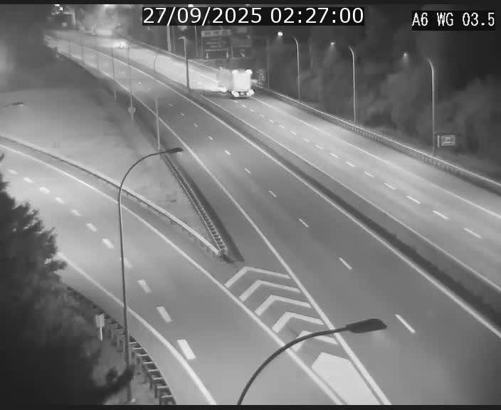 Traffic live webcam Luxembourg - Croix de Cessange - A6 - BK 3.5 - direction France/Allemagne