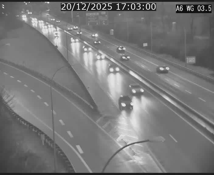 <h2>Traffic live webcam Luxembourg - Croix de Cessange - A6 - BK 3.5 - direction France/Allemagne</h2>