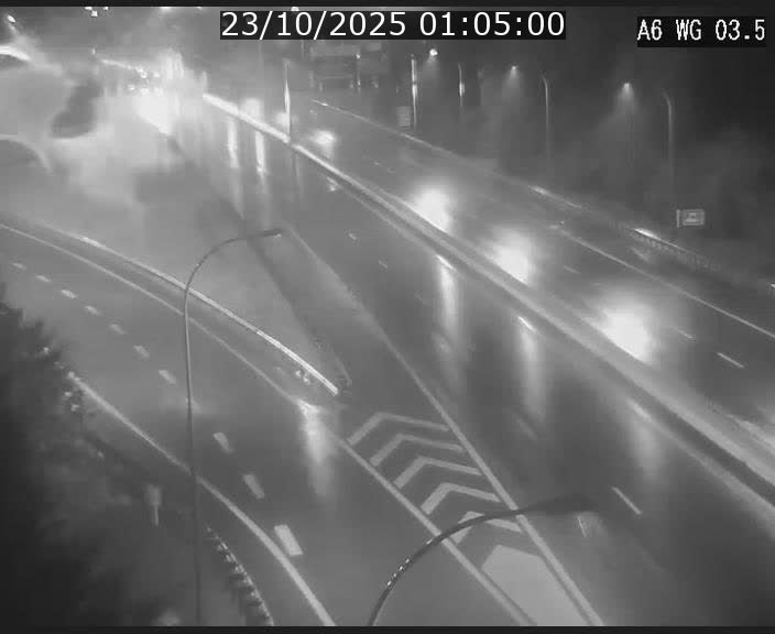 Traffic live webcam Luxembourg - Croix de Cessange - A6 - BK 3.5 - direction France/Allemagne