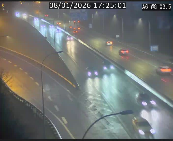 <h2>Traffic live webcam Luxembourg - Croix de Cessange - A6 - BK 3.5 - direction France/Allemagne</h2>