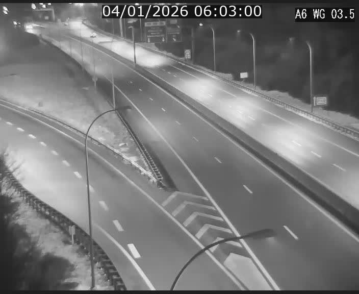 <h2>Traffic live webcam Luxembourg - Croix de Cessange - A6 - BK 3.5 - direction France/Allemagne</h2>
