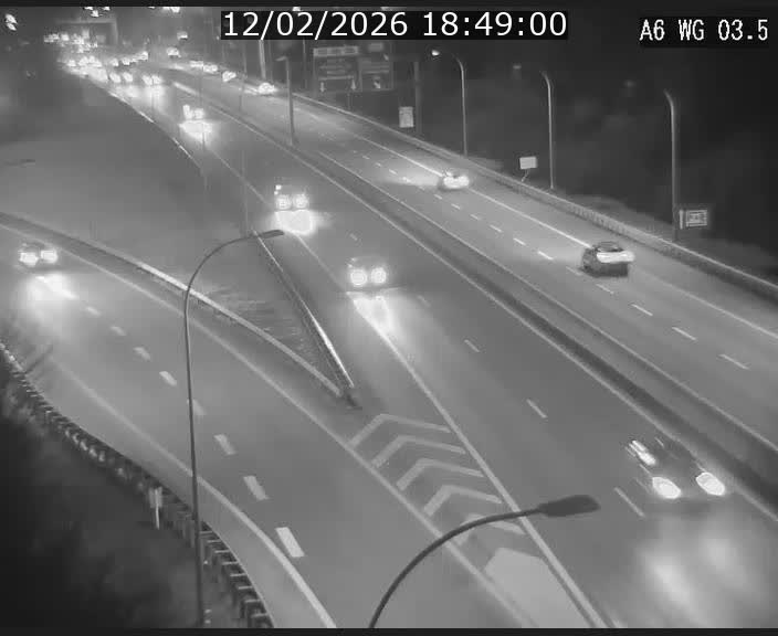 <h2>Traffic live webcam Luxembourg - Croix de Cessange - A6 - BK 3.5 - direction France/Allemagne</h2>