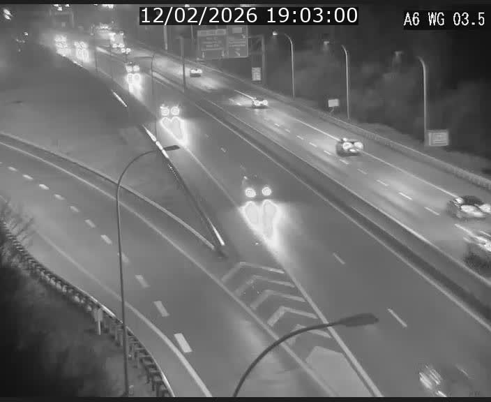 <h2>Traffic live webcam Luxembourg - Croix de Cessange - A6 - BK 3.5 - direction France/Allemagne</h2>