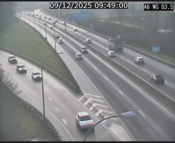 <h2>Traffic live webcam Luxembourg - Croix de Cessange - A6 - BK 3.5 - direction France/Allemagne</h2>