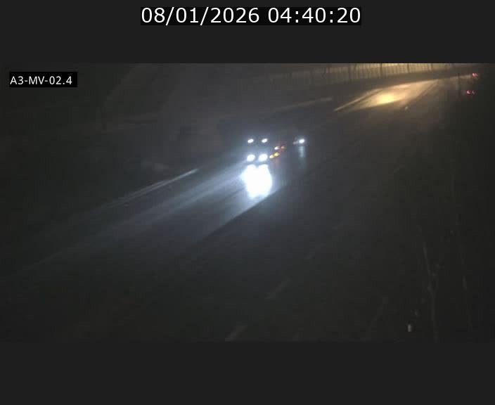 Webcam autoroute de la France (A3) au Luxembourg à Fentange, à proximité de la Croix de Gasperich. Vue orientée vers la Cloche d'Or