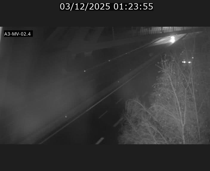 Webcam autoroute de la France (A3) au Luxembourg à Fentange, à proximité de la Croix de Gasperich. Vue orientée vers la Cloche d'Or