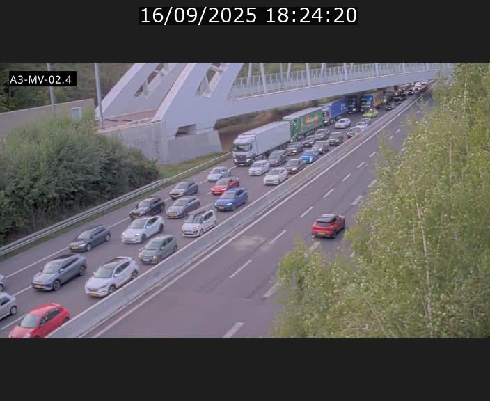 <h2>Webcam autoroute de la France (A3) au Luxembourg à Fentange, à proximité de la Croix de Gasperich. Vue orientée vers la Cloche d'Or</h2>