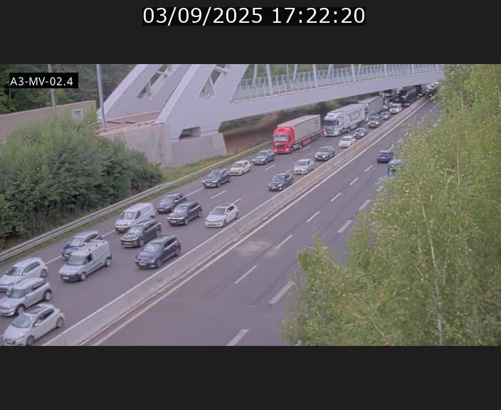 <h2>Webcam autoroute de la France (A3) au Luxembourg à Fentange, à proximité de la Croix de Gasperich. Vue orientée vers la Cloche d'Or</h2>
