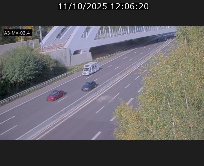 <h2>Webcam autoroute de la France (A3) au Luxembourg à Fentange, à proximité de la Croix de Gasperich. Vue orientée vers la Cloche d'Or</h2>